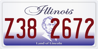 IL license plate Z382672