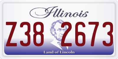 IL license plate Z382673