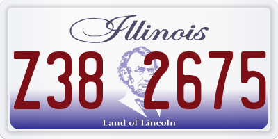 IL license plate Z382675