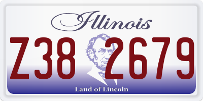 IL license plate Z382679