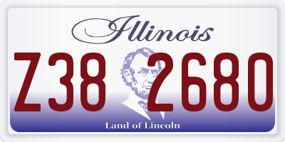 IL license plate Z382680