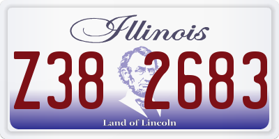 IL license plate Z382683