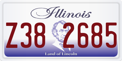 IL license plate Z382685