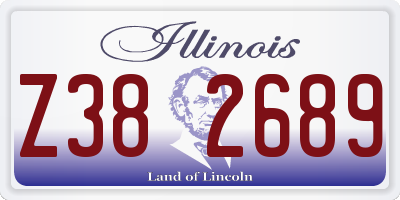 IL license plate Z382689