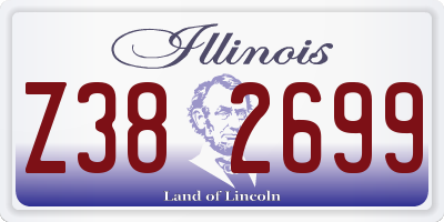 IL license plate Z382699