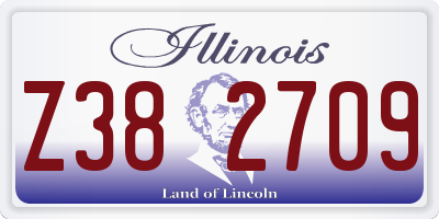 IL license plate Z382709