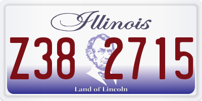 IL license plate Z382715