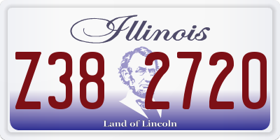 IL license plate Z382720