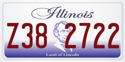 IL license plate Z382722
