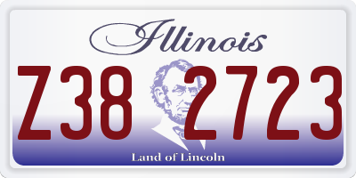 IL license plate Z382723