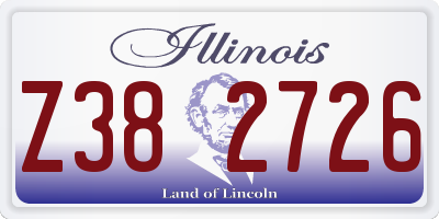 IL license plate Z382726