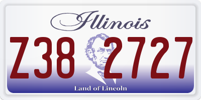 IL license plate Z382727