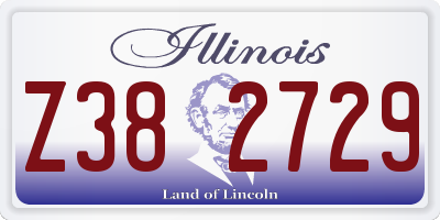 IL license plate Z382729
