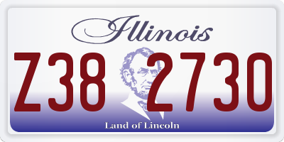 IL license plate Z382730