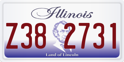 IL license plate Z382731