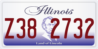 IL license plate Z382732