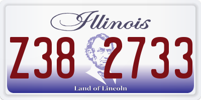 IL license plate Z382733