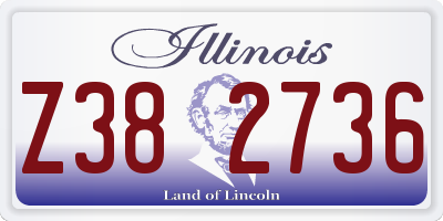 IL license plate Z382736