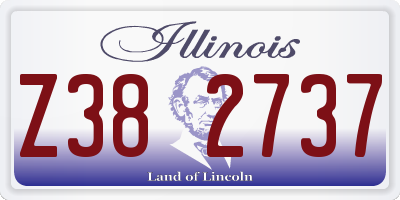 IL license plate Z382737