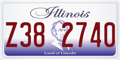 IL license plate Z382740
