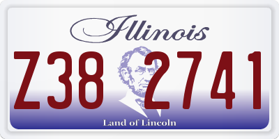 IL license plate Z382741