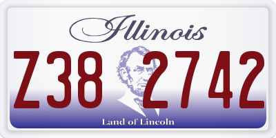 IL license plate Z382742