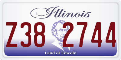 IL license plate Z382744