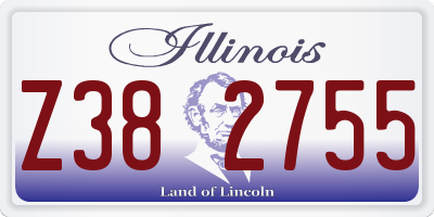 IL license plate Z382755