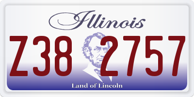 IL license plate Z382757