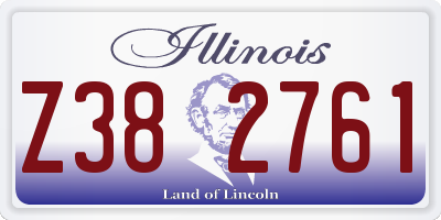 IL license plate Z382761