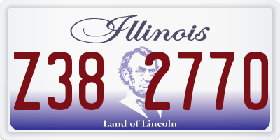 IL license plate Z382770
