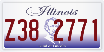IL license plate Z382771
