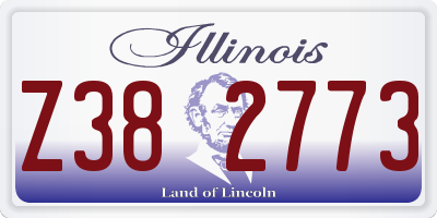 IL license plate Z382773