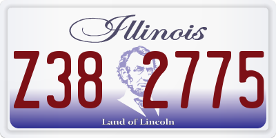 IL license plate Z382775