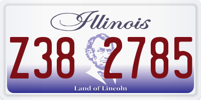 IL license plate Z382785