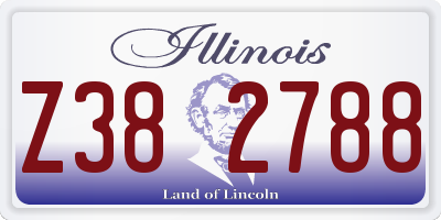 IL license plate Z382788