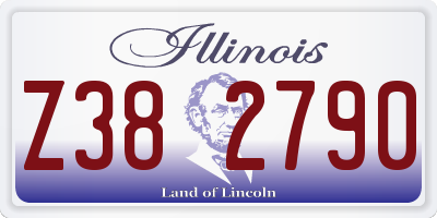 IL license plate Z382790