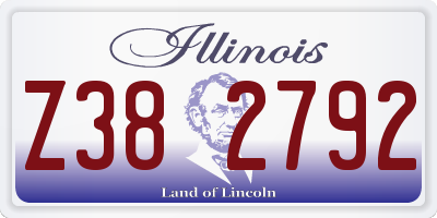 IL license plate Z382792