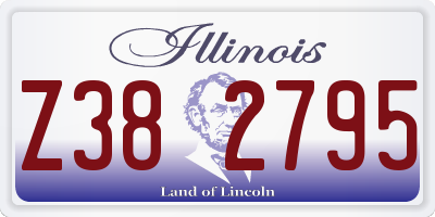 IL license plate Z382795