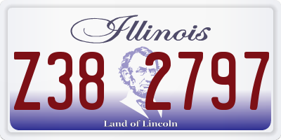 IL license plate Z382797
