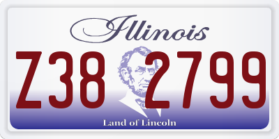 IL license plate Z382799