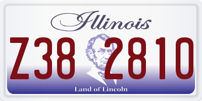 IL license plate Z382810