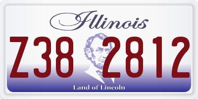 IL license plate Z382812