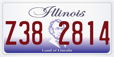 IL license plate Z382814