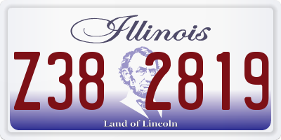 IL license plate Z382819