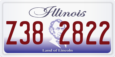 IL license plate Z382822