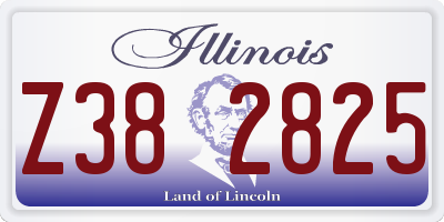 IL license plate Z382825