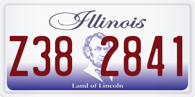 IL license plate Z382841