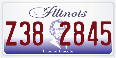 IL license plate Z382845