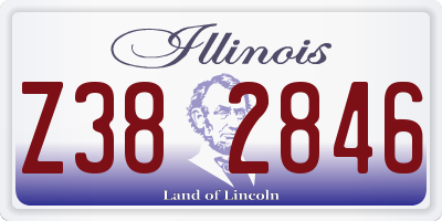 IL license plate Z382846